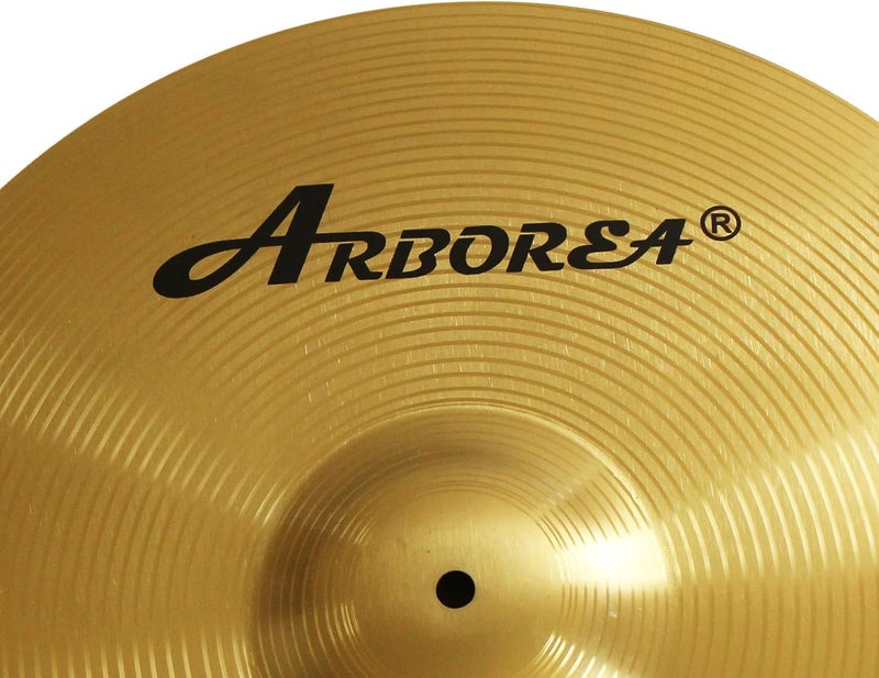Arborea صنج تصادم 18" بطل ذهبي لمسة لامعة صوت ساطع لصنج الطبول للتدريب (18" تصادم) - Image 4